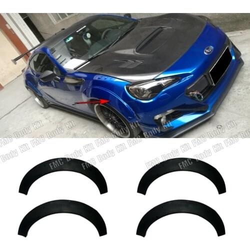 4 Pieces FRP Black Wide Body kit for Toyota GT86 Subaru BRZ 2012-2015 Exterior Accessories