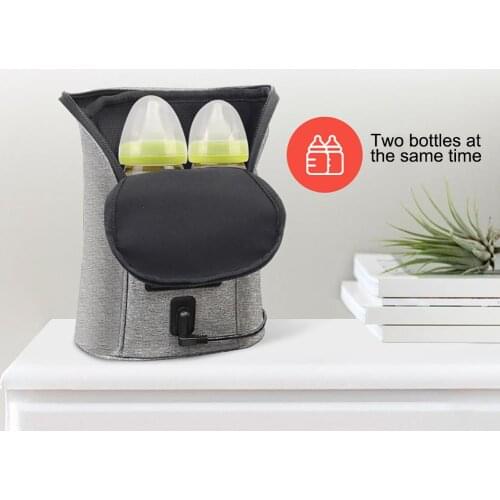 Car Double Bottle Baby Warm Milk Outdoor Portable Constant Temperature Warm Milk Multi-function Baby Bottle Storage Bag