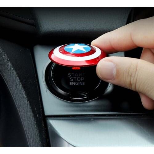 Car One-click Start Button Decorative Circle for Nissan Almera Renault Clio Dacia Logan Megane Espace Kangoo Duster Twingo