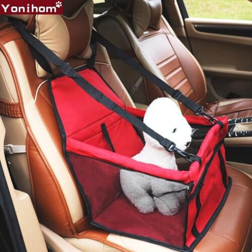 Car Bag for Dog Breathable Car Seat Pad Safe Pet Dog Car Seat Cover Hammock Carry House Cat Puppy Bag Car Travel Basket Carrier