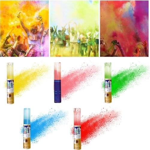 Behogar Automatic Rotary Spray Bottle with 7oz Running Throw Colored Corn Starch Powder for HOLI Christmas Parties Celebration
