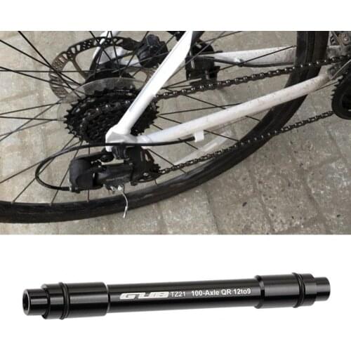 GUB TZ21 Quick Release Skewer High Precision Universal Aluminum Alloy 12mm to 9mm Wheel Hub Rod for Road Bicycle eje bicicleta
