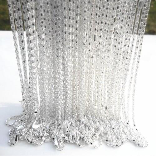 20pcs Silver/Gold plated Hollow Snake Chain Necklace Lobster clasp,20" L