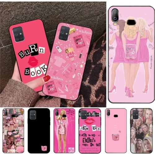 HPCHCJHM Burn Book Mean Girls Kiss Bling Cute Phone Case For Samsung A10 A20 A30 A40 A50 A70 A80 A71 A91 A51 A6 A8 2018