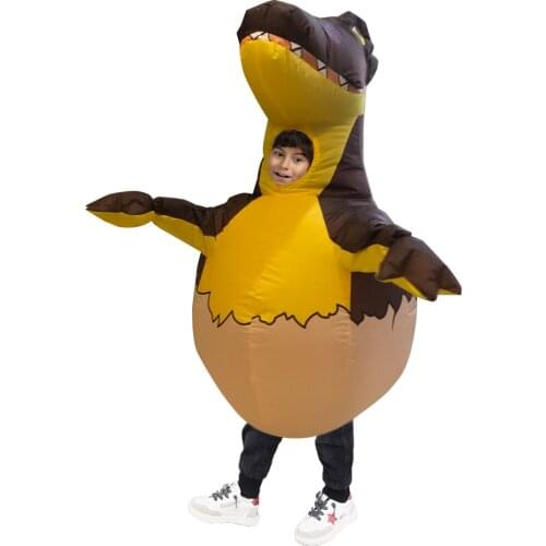 Kids T-rex Egg Inflatable Costumes Halloween Cosplay Costume Dinosaur Head Disfraz Party Role Play Birthday Gifts for Children