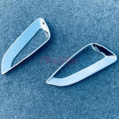 For Toyota Yaris G Design Hatchback 2020 2021 Chrome Rear Bumper Reflector Fog Light Lamp Cover Trim Molding Garnish Frame