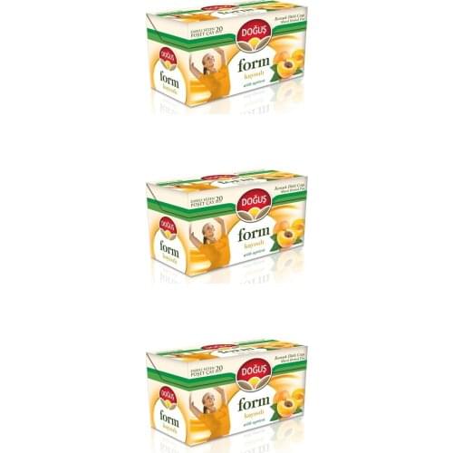 PERFECT WITH ITS WONDERFUL DRINK Dogus Form Apricot 20 x 3 (Total of 60) FREE SHİPPİNG