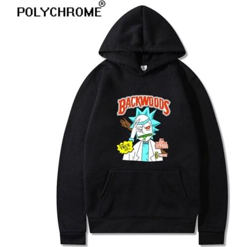 Fashion Sweatshirt Men Hoodies Anime Backwoods Printed Pullover Women Hoodie Male Hipster Streetshirt Harajuku Thick Clothing