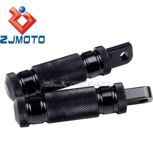 Motorcycle Rough Crafts CNC Aluminum Footrests Male Mount Footpeg For Harley Sportster Dyna Softail Touring Custom Cafe Racer