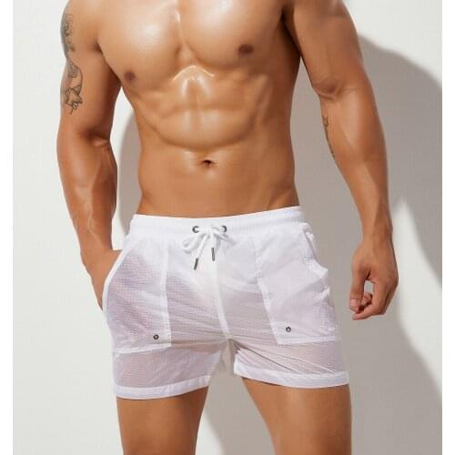 Men Swimwear Swimsuits 2021 Quick Dry Breathable Beach Board Shorts Boxer Trunks Leisure Short Men Bikini swimming Shorts Sunga