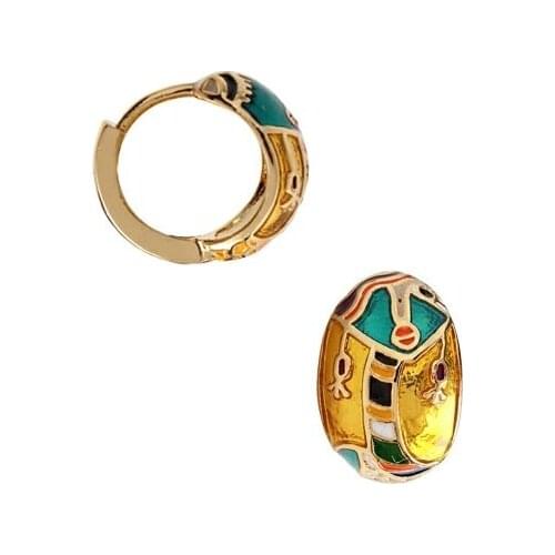 2021The New Hot Seller Enamel Nvironmental Protection Electroplating Gold Gift Ear stud