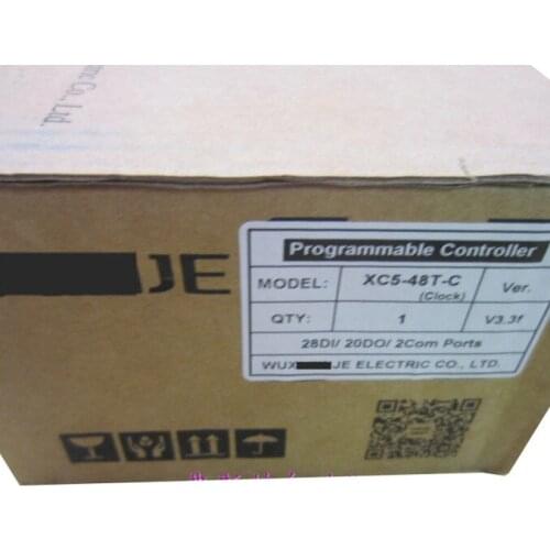 New Original PLC XC5-48RT-C XC5-48T-C CPU DC24V 28 DI PNP 20 DO Transistor