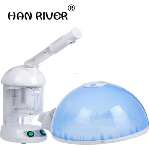Beauty equipment Treatment machine salon ozone facial steamer Porable 2 in 1Facial &Hair Steamer Skin Care face care hair care