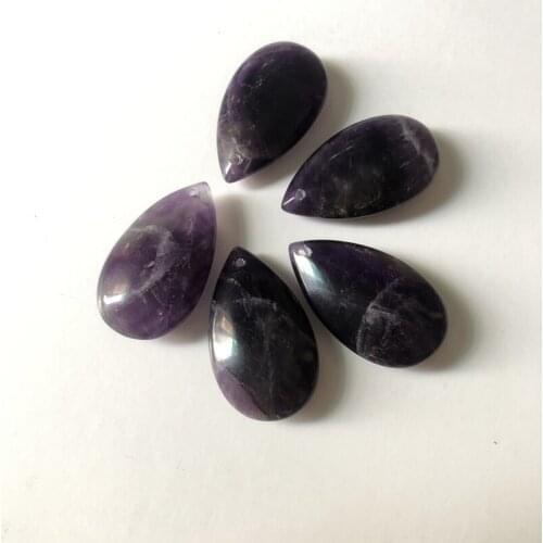 2pcs/lot Semi Stone Natural Amethyse Pendant,Good quality Purple Crystal Quartz Amethyste Drop pendant, size approx 10-16mm