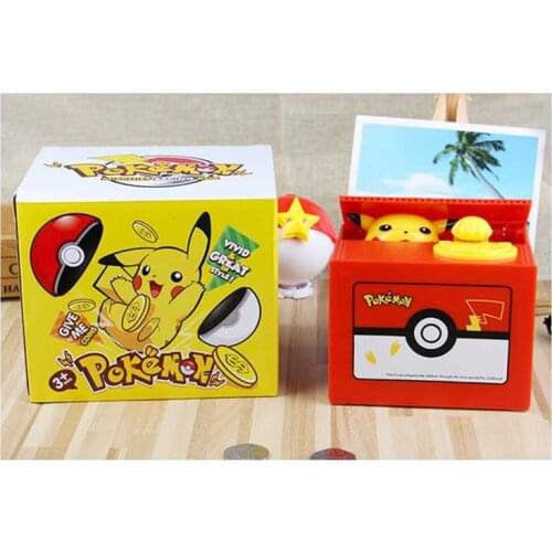 Pokemon Deposit And Withdrawal Bank All Kinds Of Stealing Money Cartoon Electronic Piggy Bank Safe Box Childrens Toy Gift
