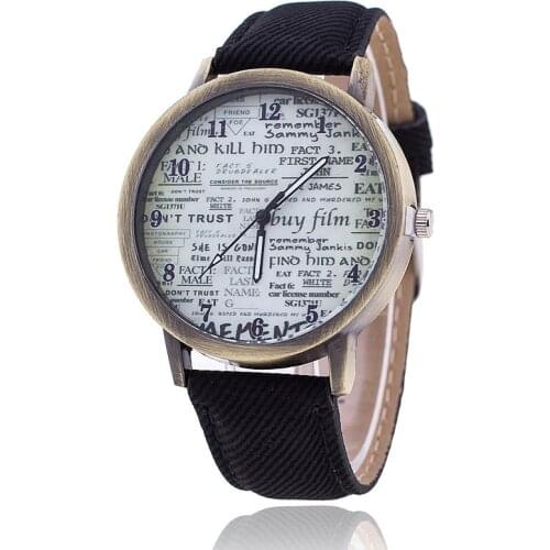 RUNERR Ladies Watch With Leather Strap