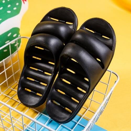 2021 Summer Unisex Beach EVA Slippers Women Men Thick Platform Slippers Home Bathroom Anti-slip Shoes Ladies Sole Slide Sandals