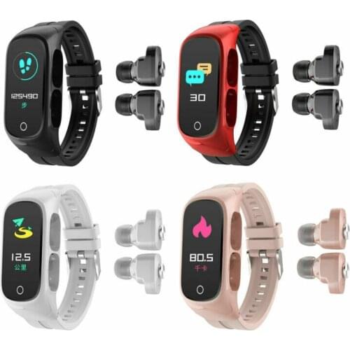 N8 Smart Watch Full Touch Screen Men Heart Rate Fitness Wireless Headset Bracelet Woman Sport Waterproof Wristband