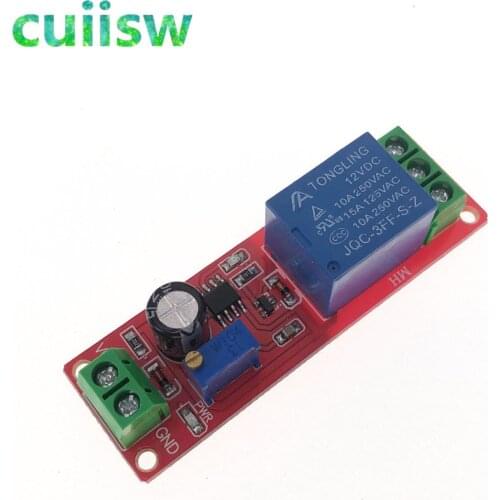 NE555 Timer Switch Adjustable Module Time delay relay Module DC 12V Delay relay shield 0~10S