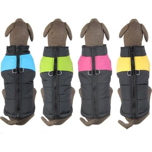 Large Pet Dog Warm Winter Clothes Big Dog Apparel Dog Zipper Vest Winter Clothing Jacket Coat Top Qualilty Dog Supplies