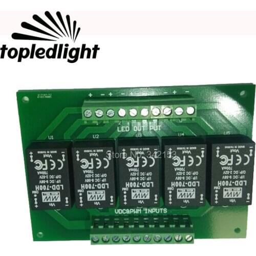 Topledlight Customize 5 Channel LDD-700H Led Driver LDD Circuit PCB Board LDD Dimmer Controller Portable Lighting Accessories