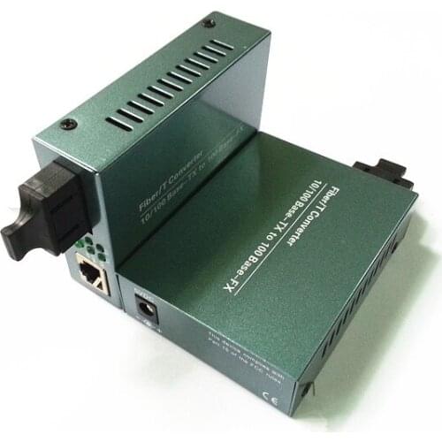 1 Pairs 10/100M Media Converter 100m / 10/100M Dual Fiber Media Converter, 1310nm. 2km SC