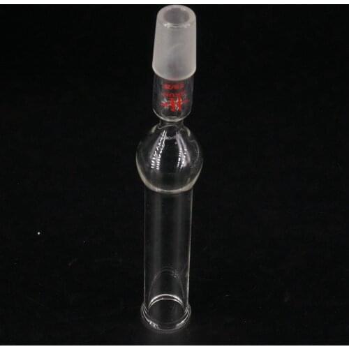 19/26 Ground Joint Glass Drying Tube Straight Shaped With Bulb Laboratory