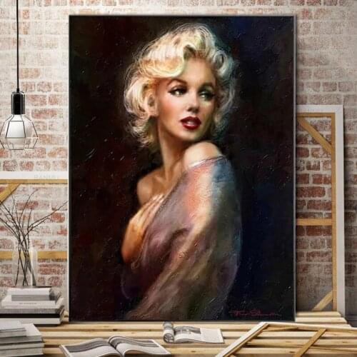 Abstract Marilyn Monroe Sexy Pose Canvas Painting Wall Art Nordic Posters and Prints Wall Pictures for Living Room Decoration