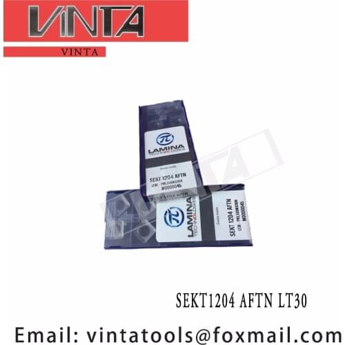 Free Shipping! SEKT1204 AFTN LT30 CNC Carbide Milling Insert Turning Blades Grooving cutters Lathe Plates