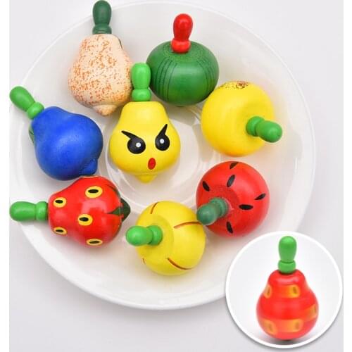 Wooden cute cartoon small gyro creative child male nostalgic birthday gift