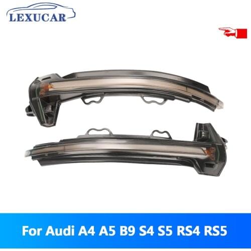 For Audi A4 S4 RS4 A5 B9 S4 S5 RS5 2016 2017 2018 2019 Rearview Dynamic Turn Signal LED Blinker Light indicator flasher