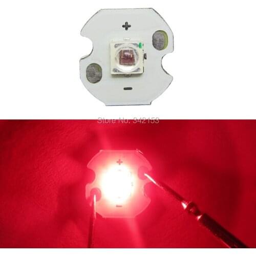 Epileds 1W 3W High Power LED 12mm 1watt 3watt Red / Blue Led Lamp Light For DIY Fish Tank Aquarium Decoration Lighting