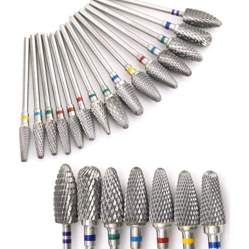 1pcs Carbide Milling Cutters Tungsten Burr Nail Drill Bit Electric Rotary Manicure Machine Files Nail Art Tool Accessories