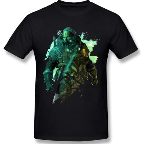 Battle Royale Caustic T-Shirt Men Birthday Gifts Short Sleeves Funny Tees O Neck 100% Cotton Apex Legends Clothes Humor T Shirt