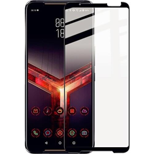 For Asus Rog Phone 2 ZS660KL Glass Screen Protector IMAK Pro+ Full Screen AB Glue Tempered Glass for Asus Rog Phone II ZS660KL