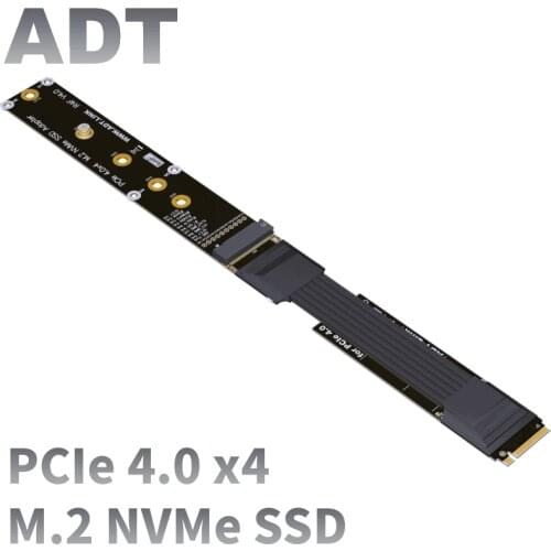 Riser Cable M.2 NVMe SSD Extension Cable Solid Drive Riser Card NGFF M.2 To KEY-M M2 Extender PCIe 4.0 X4 Full Speed Riser Cable