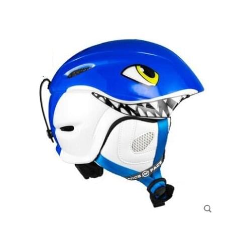 Top Quality shark kids/children Ski Helmet With ABS Shell Snowboard Protection Snowboarding Skiing helmet for boy and girl