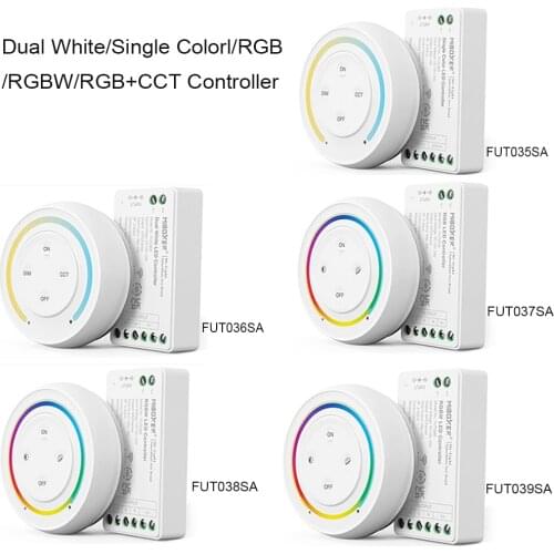 Miboxer DC12-24V FUT035SA 2.4G Sunrise Remote Control Rainbow Remote For Dual White/Single Color/RGB/RGBW/RGB+CCT LED Strip
