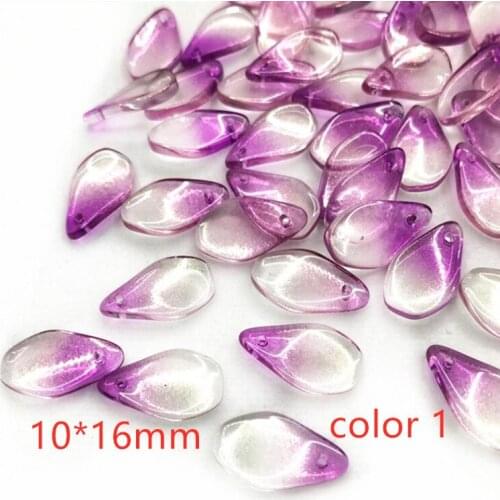 Fashion Multi Color 10*16mm DIY Crystal Flower Loose Beads Fit For Jewelry Accessoires Beads 20 pieces y12569