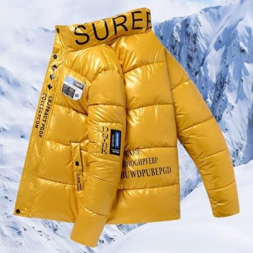 2020 New Men Jacket Coats Thicken Warm Winter Jackets Male Parka Outwear Cotton-Glossy Jacket korean Fashion Man Clothes
