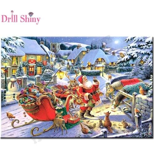 New 5D DIY Diamond Painting "Christmas"picture Embroidery Full Square Diamond embroidery Cross Stitch kit Mosaic wall arts Gift