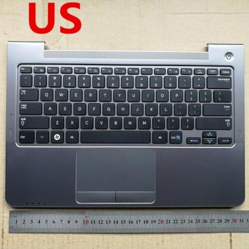 US/Russian new laptop keyboard with touchpad palmrest for Samsng NP530U3C NP530U3B 535U3C 532U3X