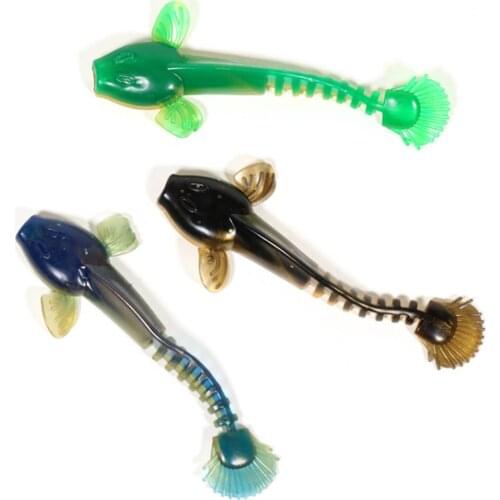 Newest Goby Fishing Lure 10pcs 6.5cm 2.5g/9cm 5.3g Soft Bait Swimbaits Fish Jumping Dark Sleeper Jig Fishing Carp Pike Bass Lure