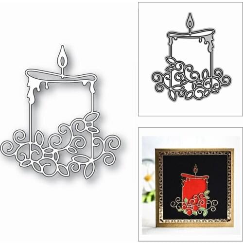 New Lace Candle Shape Pattern 2020 Metal Cutting Dies for DIY Scrapbooking and Card Making Decorative Embossing Craft No Stamps