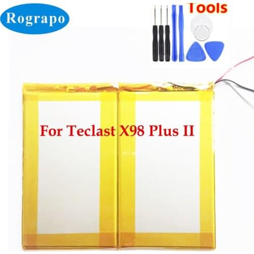 New 3.8V 10000mAh Li-Polymer Battery For Teclast X98 Plus II 2 ID:C2D7 Replacement Accumulator 3-wire + Free Tools
