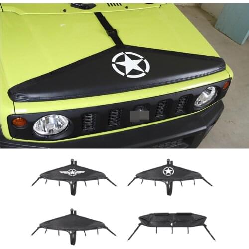 Car Front Engine Hood Covers Protection Trim for Suzuki Jimny JB74 2019 2020 Exterior Accessories
