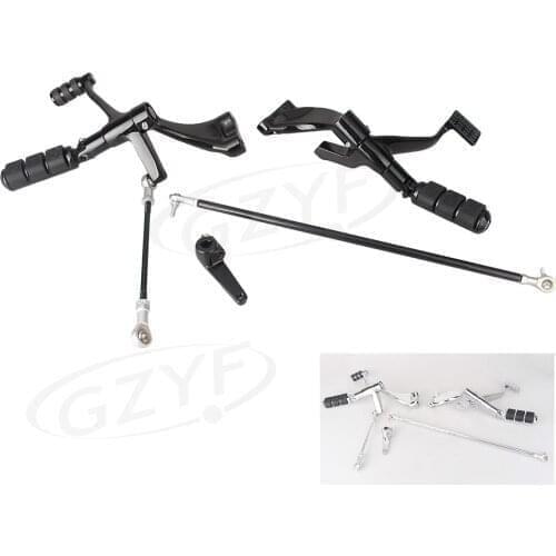 Motorbike Forward Controls Complete Kit with Pegs Levers Linkages for Harley Davidson XL883 XL1200 CNC Aluminum