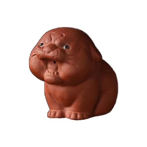 Purple Clay Little Tiger Tea pet ornaments Tea play tea art Tea Worm Home Home Decoration Micro landscape accessories