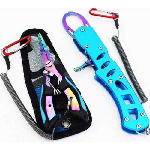 Stainless Steel Unhooking Device Fish Clamp Clip Catch Stainless Steel Fillet Deep-jaw Fish Tail with Mounting Base