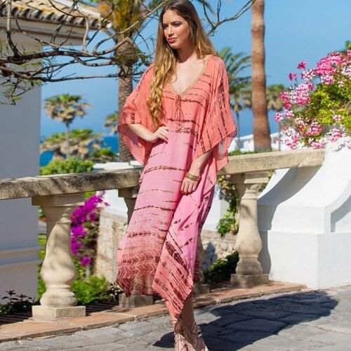 Chiffon Beach Cover up Tunics for Beach Long Kaftan Bikini Cover up Robe de Plage Sarong Beach Swimsuit coverup